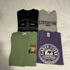 Womens National Park T Shirts Size Small Lot of 4